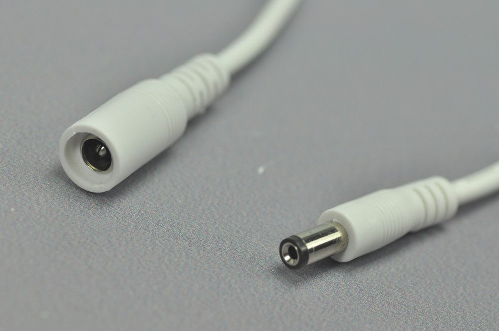 Wholesale White DC Connector 22 AWG  16cm Female Male LED Power Supply DC Cable Cord For LED Strip Light