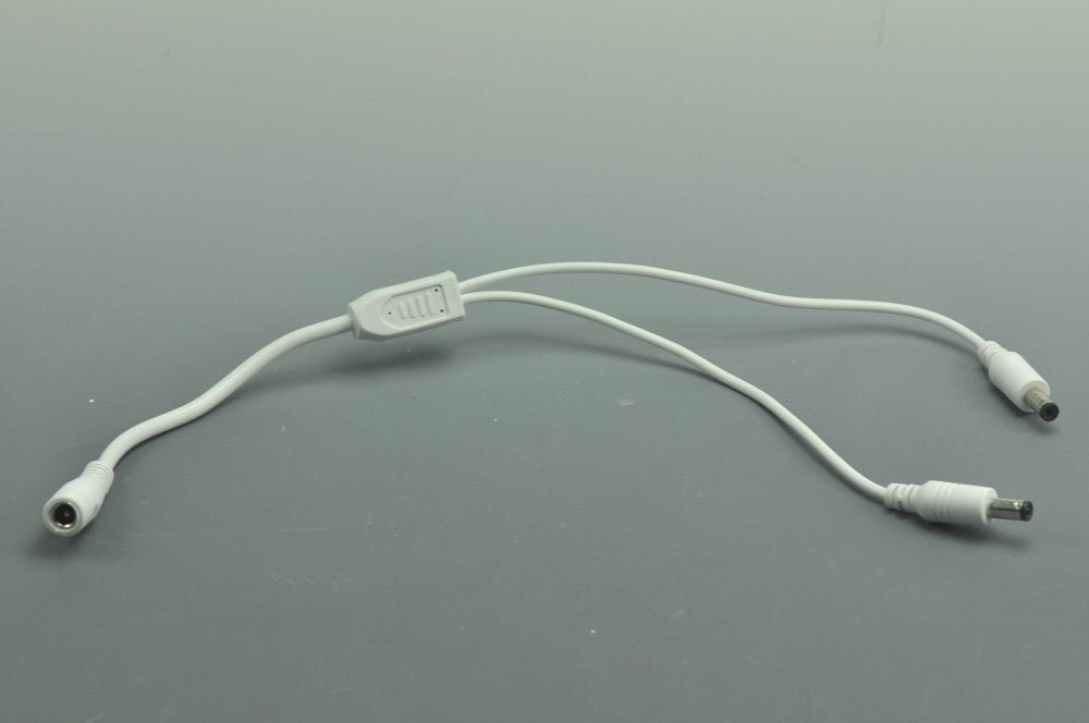 Compact Power Supply to Splitter White Cable LED Light Power Splitter DC 1 to 2 3 4 5 6 Adapter