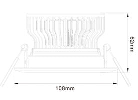 5W LD-CL-CPS-01-5W LED Down Light Cut-out 92mm Diameter 4.2" White Recessed Dimmable/Non-Dimmable LED Down Light