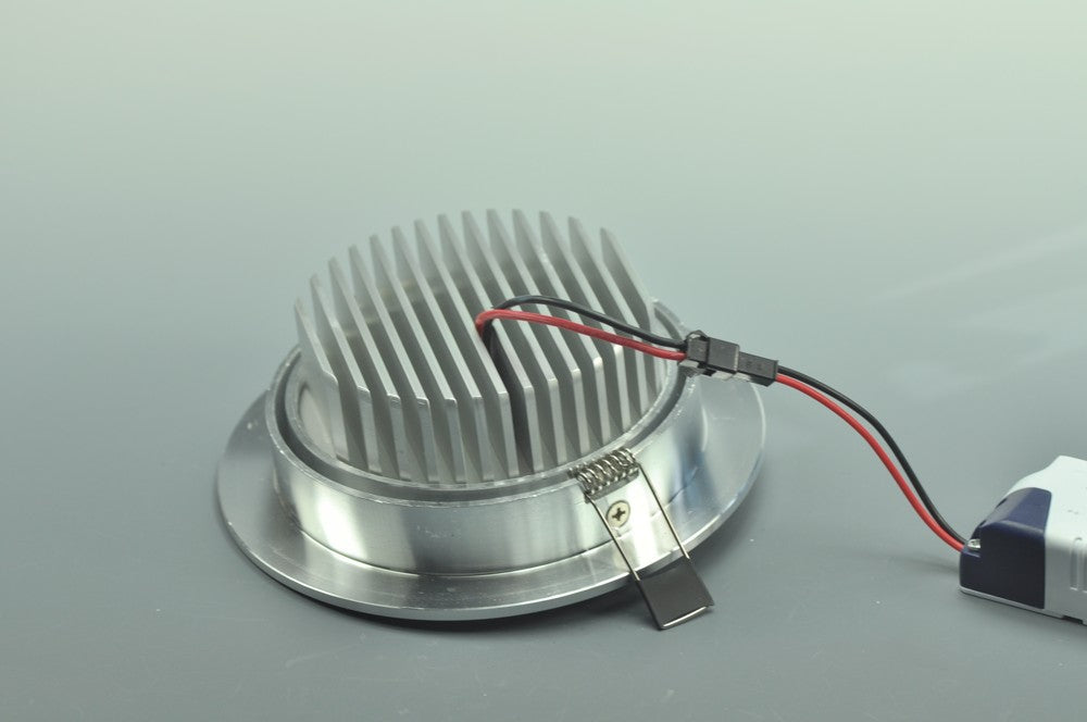 12W CL-HQ-01-12W  LED Spotlight Cut-out 113mm Diameter 5.5" Silver Recessed LED Dimmable/Non-Dimmable LED Ceiling light