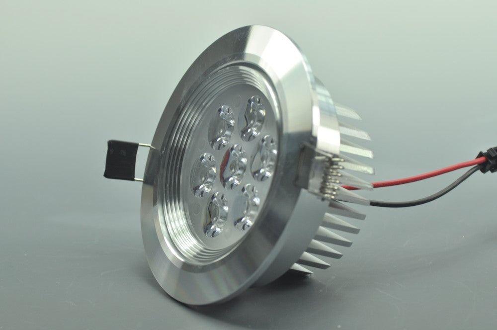 7W CL-HQ-01-7W LED Ceiling light Cut-out 91mm Diameter 4.3" Silver Recessed  Dimmable/Non-Dimmable LED Downlight