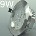 9W CL-HQ-01-9W  Recessed Ceiling light Cut-out 114mm Diameter 5.5" Silver Recessed Dimmable/Non-Dimmable LED Downlight