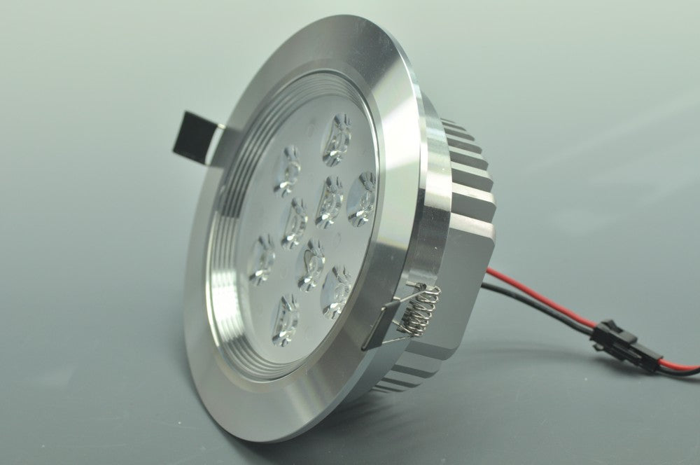 9W CL-HQ-01-9W  Recessed Ceiling light Cut-out 114mm Diameter 5.5" Silver Recessed Dimmable/Non-Dimmable LED Downlight