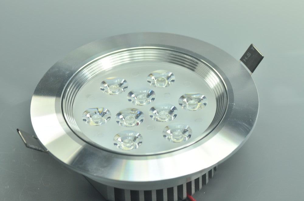 9W CL-HQ-01-9W  Recessed Ceiling light Cut-out 114mm Diameter 5.5" Silver Recessed Dimmable/Non-Dimmable LED Downlight