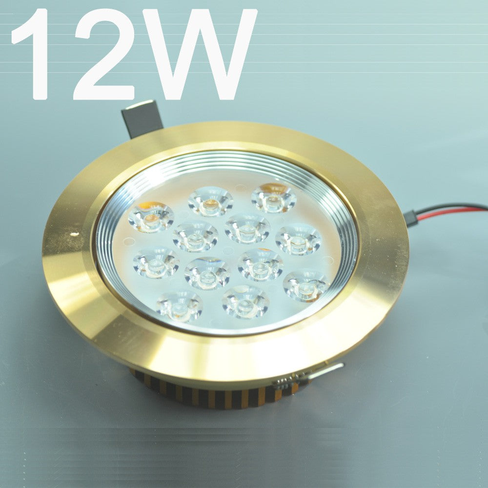 12W CL-HQ-03-12W  LED Spotlight Cut-out 114mm Diameter 5.5" Gold Recessed LED Dimmable/Non-Dimmable LED Ceiling light
