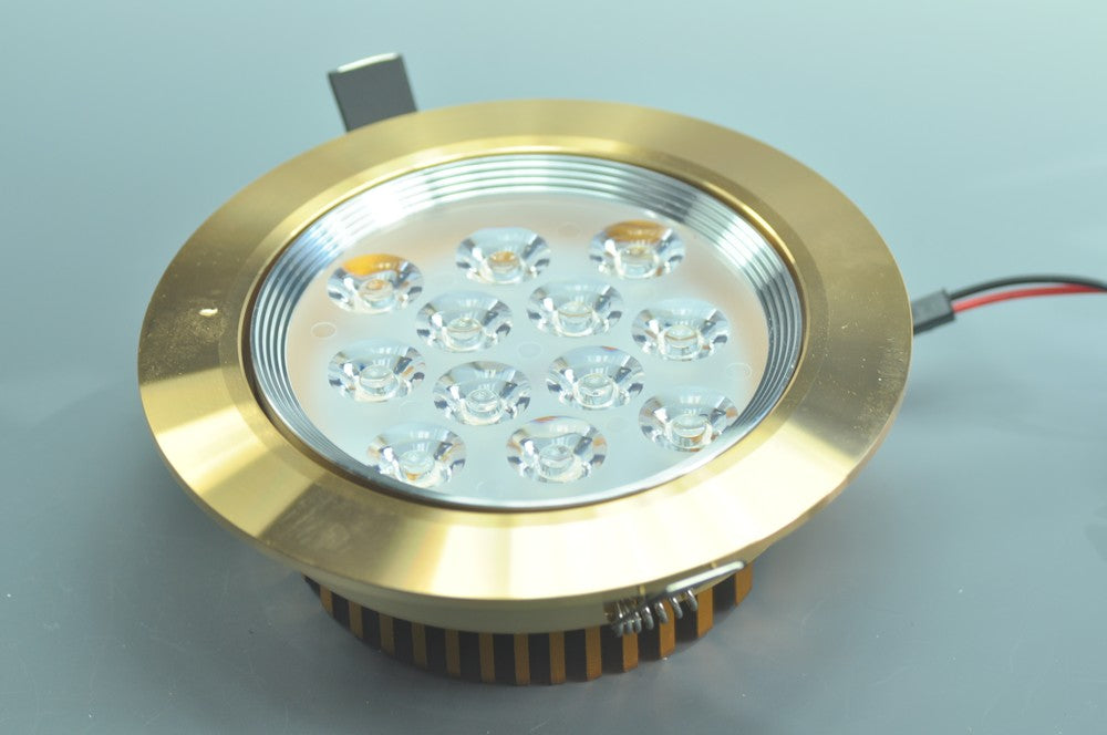 12W CL-HQ-03-12W  LED Spotlight Cut-out 114mm Diameter 5.5" Gold Recessed LED Dimmable/Non-Dimmable LED Ceiling light