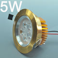 5W CL-HQ-03-5W LED Downlight Cut-out 90.5mm Diameter 4.3" Gold Recessed Dimmable/Non-Dimmable Ceiling light