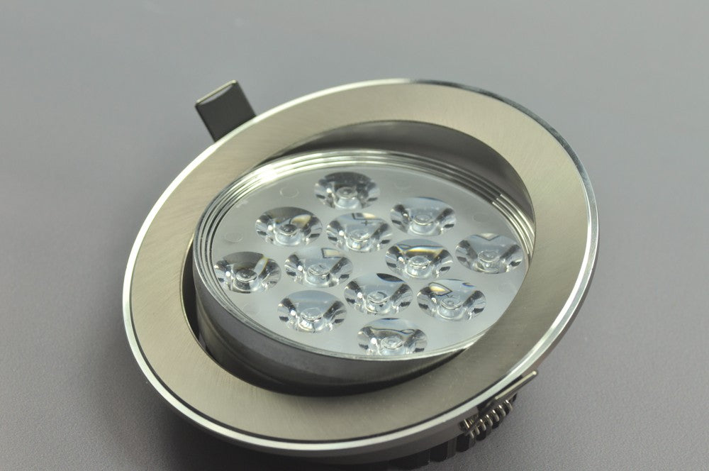 12W CL-HQ-04-12W  LED Spotlight Cut-out 114mm Diameter 5.4" Gray Recessed LED Dimmable/Non-Dimmable LED Ceiling light