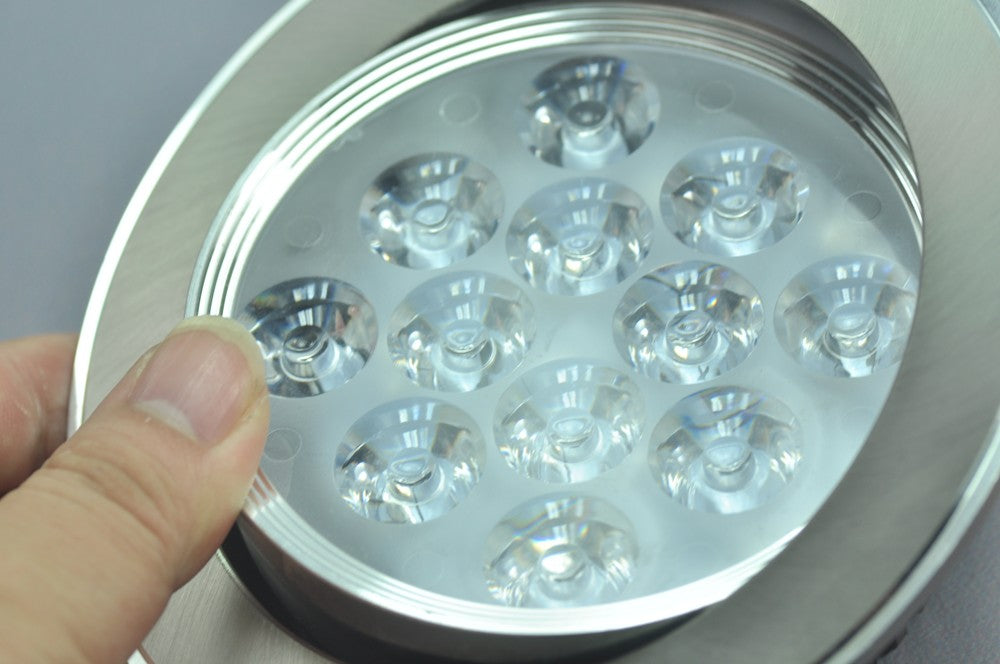 12W CL-HQ-04-12W  LED Spotlight Cut-out 114mm Diameter 5.4" Gray Recessed LED Dimmable/Non-Dimmable LED Ceiling light