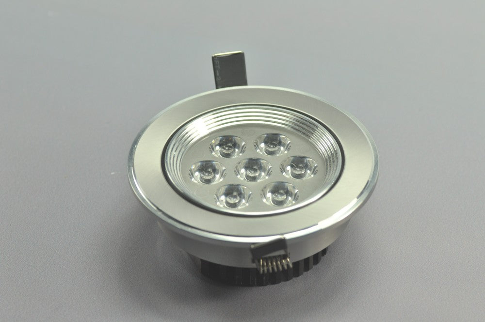 7W CL-HQ-04-7W LED Ceiling light Cut-out 91mm Diameter 4.3" Gray Recessed  Dimmable/Non-Dimmable LED Downlight