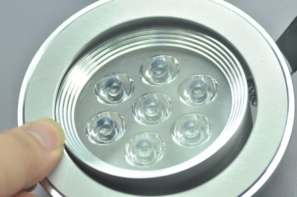 7W CL-HQ-04-7W LED Ceiling light Cut-out 91mm Diameter 4.3" Gray Recessed  Dimmable/Non-Dimmable LED Downlight