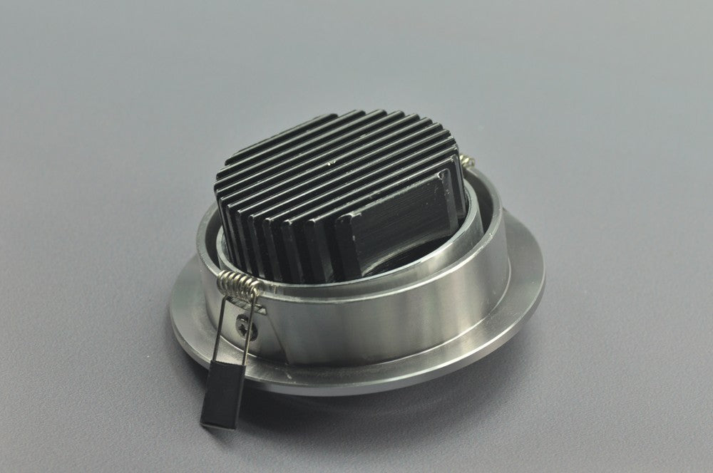 7W CL-HQ-04-7W LED Ceiling light Cut-out 91mm Diameter 4.3" Gray Recessed  Dimmable/Non-Dimmable LED Downlight
