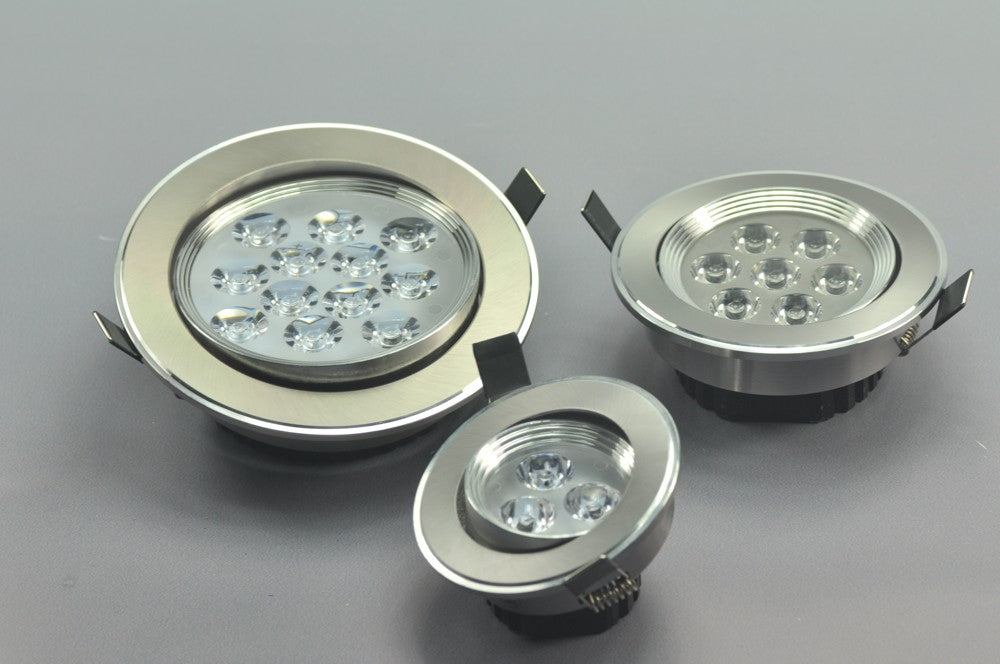 9W CL-HQ-04-9W  Recessed Ceiling light Cut-out 114mm Diameter 5.4" Gray Recessed Dimmable/Non-Dimmable LED Downlight