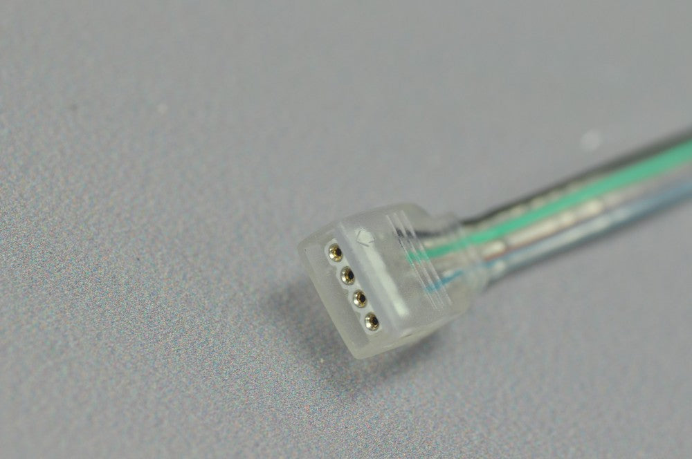 Transparent 4Pin RGB Strip Connect Female Connector Cable for 5050 3528 5630 RGB LED light Strip
