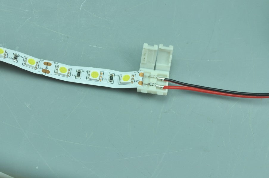 Wholesale Single Color Strip Light Connecter with Double Easy Clip Single optional Easy Connecter For 5050 3528 5630 10mm  8mm optional led strip light