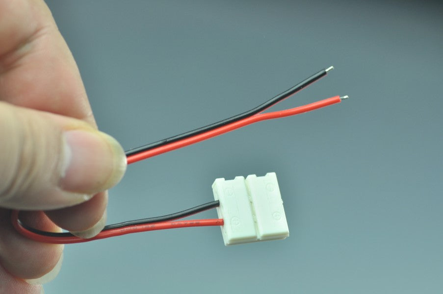 Wholesale Single Color Strip Light Connecter with Double Easy Clip Single optional Easy Connecter For 5050 3528 5630 10mm  8mm optional led strip light