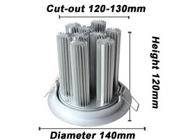 Superbright CREE  24W LD-DL-AJ-01-24W 12*2W LED Jewellery Downlight Cut-out 120mm-130mm Diameter 5.4" LED Down Light