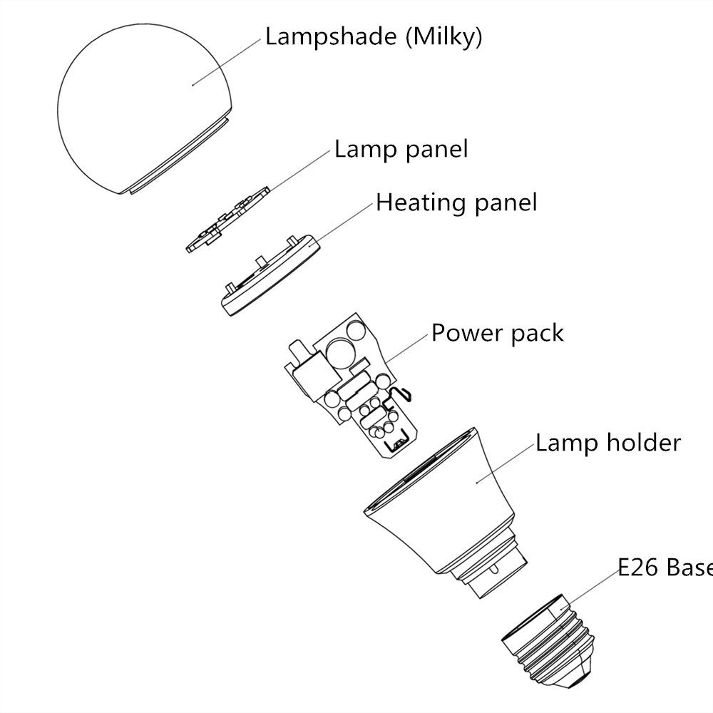 Free Shipping 6pcs X  UL CUL Approved 9 Watt 800 Lumen 2700K Warm White Color E26 Edison Screw Medium Base A19 LED Light Bulb, 75 Watt Bulb Equivalent