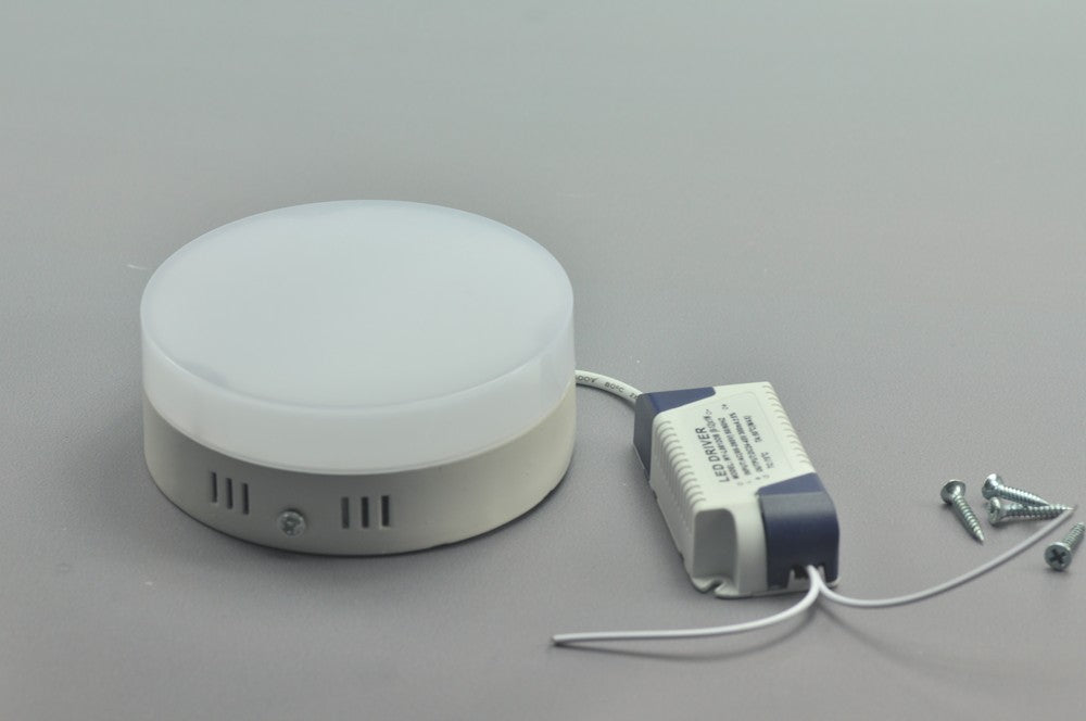 12W DL-HQ-202-12W Panel LED light Round Diameter 121mm Height 45.5mm PVC Acrylic Cover Cabinet LED LED Downlight