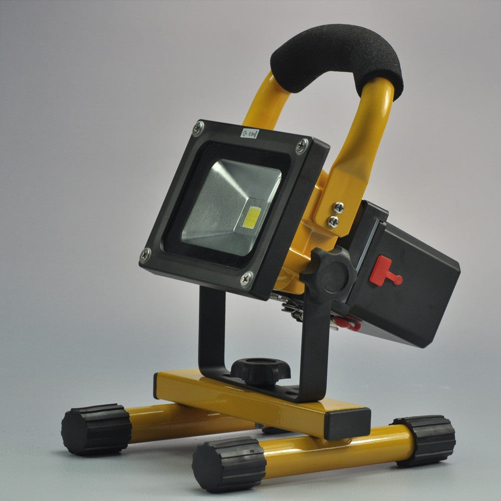 10W Portable LED Work Light Rechargeable LED Flood light With Detachable Battery Case