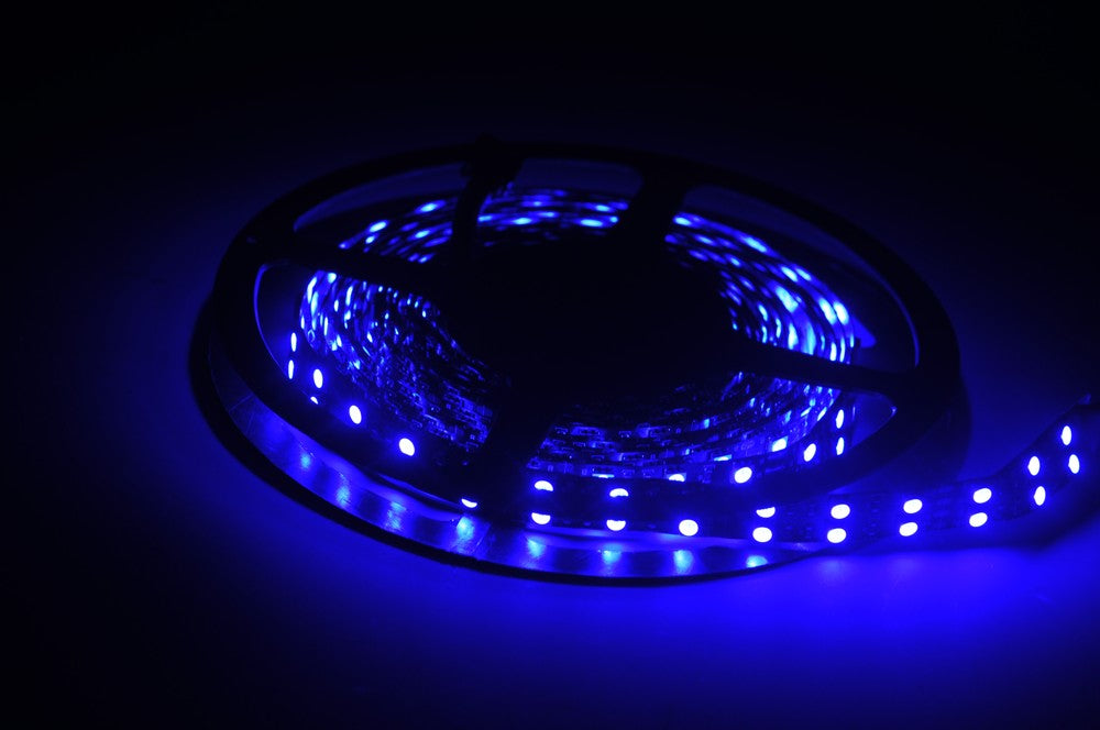 Black Double RGB LED Flexible Light Strip SMD5050 Multicolor Strip Light 12V 5 meter(16.4ft) 600LEDs