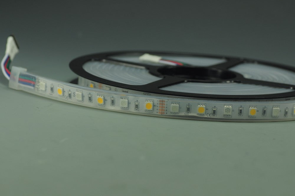 RGB White LED Strip light IP68 5050SMD Color change with white color  5meter(16.4ft) 300LEDs