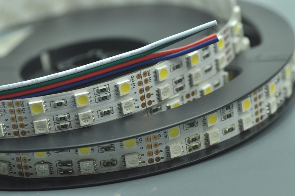 Double Row 5050 RGBW Strip Light 15mm width  5meter(16.4ft) 600LEDs