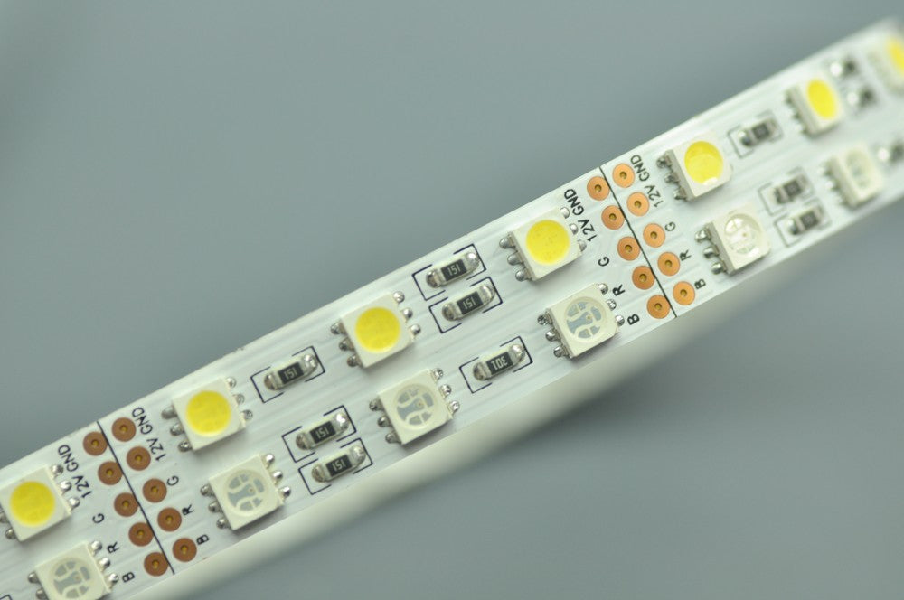 Double Row 5050 RGBW Strip Light 15mm width  5meter(16.4ft) 600LEDs