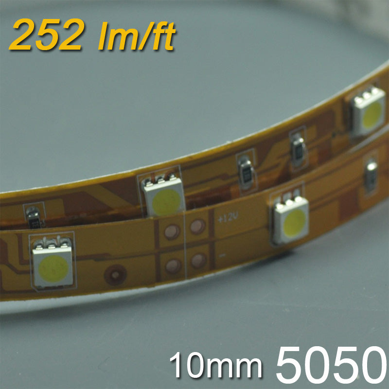 5050 LED Strip light With Background Yellow PCB  5m (16.4ft ) 300LEDs