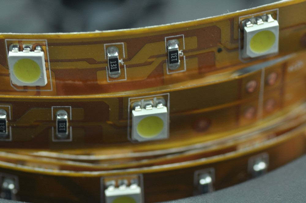5050 LED Strip light With Background Yellow PCB  5m (16.4ft ) 300LEDs