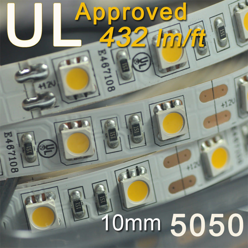 UL Approved LED Strip Light SMD5050 Flexible UL Certification 12V Strip Light 5 meter(16.4ft) 300LEDs