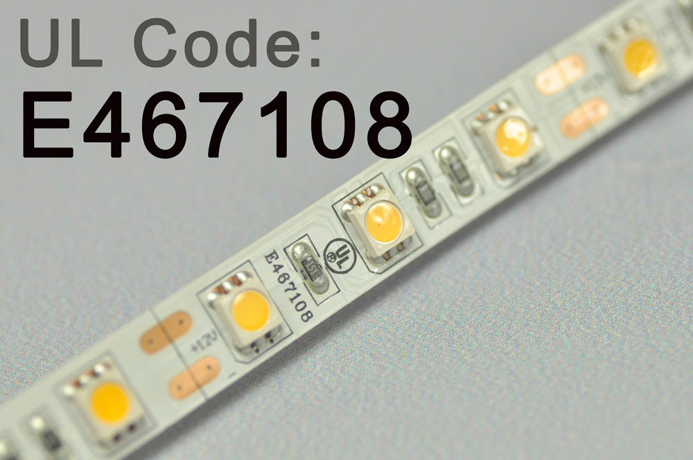 Wholesale 100% UL Approved 12V LED Flexible  Strip SMD5050 UL Certification 12V Strip Light 1 meter(3.28ft) 60LEDs