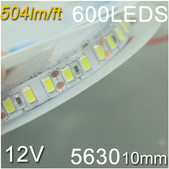 LED Strip Light SMD5630 Flexible 12V Strip Light 5 meter(16.4ft) 600LEDs