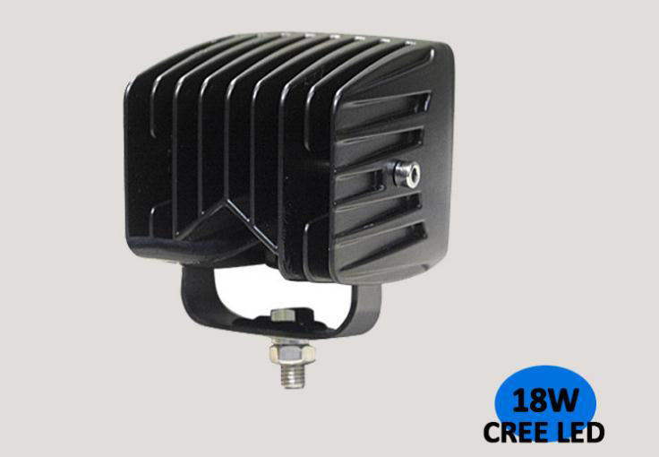 18W LED Work Light  6500K LED Light Bar IP68 CREE LED 1296Lumens Spot Flood Off Road Driving Light