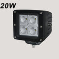 20W LED Work Light  6500K LED Light Bar IP68 CREE LED 1440 Lumens Spot Flood Off Road Driving Light