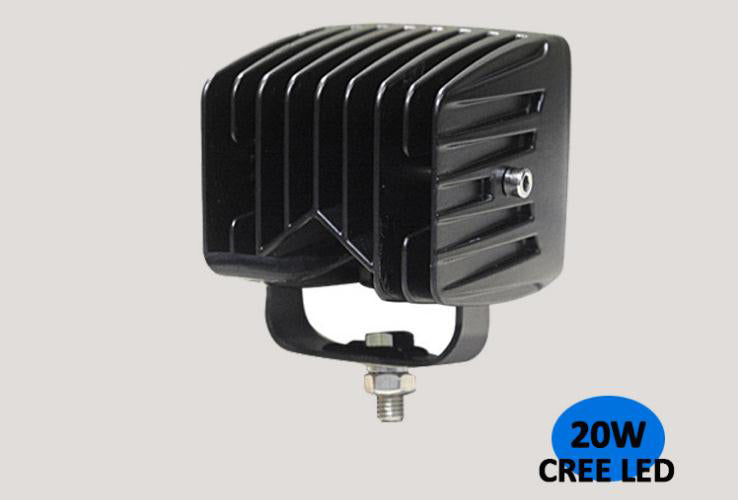 20W LED Work Light  6500K LED Light Bar IP68 CREE LED 1440 Lumens Spot Flood Off Road Driving Light