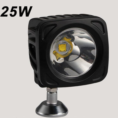 25W LED Work Light  6500K LED Light Bar IP68 1700 Lumens CREE LED Spot Flood Off Road Driving Light