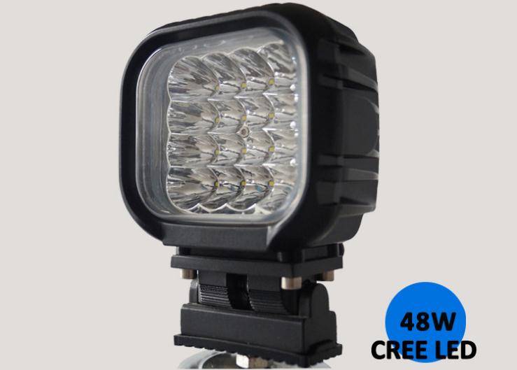 48W LED Work Light  6500K LED Light Bar IP68 3450 Lumens CREE LED Spot Beam Off Road Driving Light