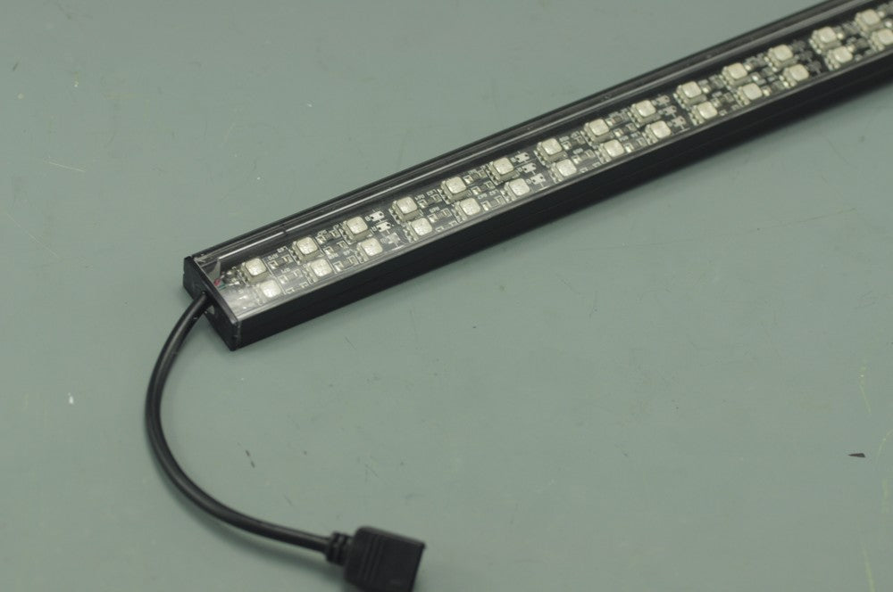 Bestsell Black  Double Row 1 Meter LED Strip Bar 1meter Rigid Strip light 39.3inch Aluminium 5050 RGB Rigid LED Strips Bar