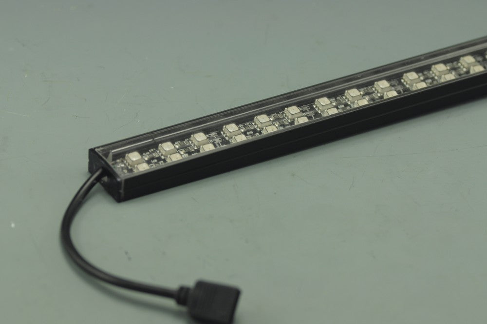 Bestsell Black  Double Row 1 Meter LED Strip Bar 1meter Rigid Strip light 39.3inch Aluminium 5050 RGB Rigid LED Strips Bar