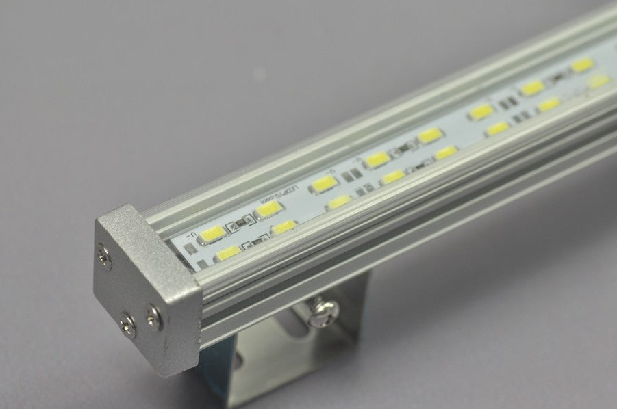 LED Wall Washer Double Row 39.3inch 1meter LED Strip 144LEDs 5050 5630 Rigid Bar with Holder