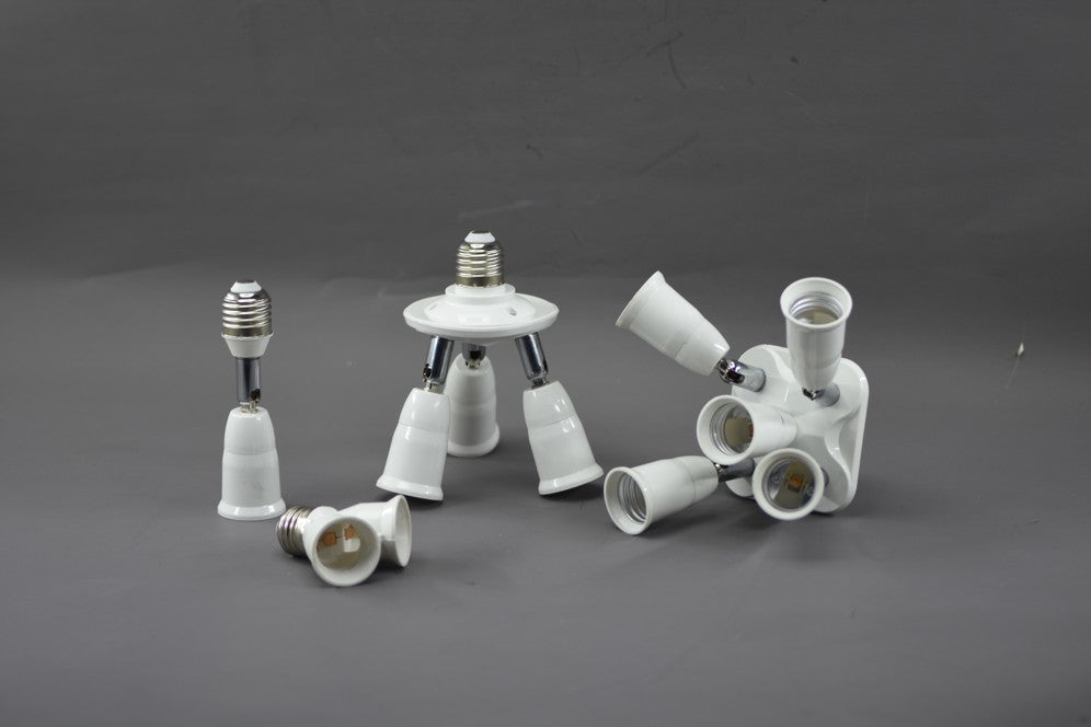 E27 to B22 Screw Base Light Bulb Splitter Screw E27 Socket Converter