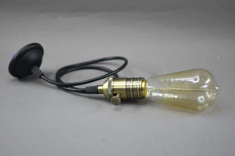 Pendant Lighting Sockets  Retro Vintage Industrial Screw Light Socket Lamp Holder Hanging Lights.