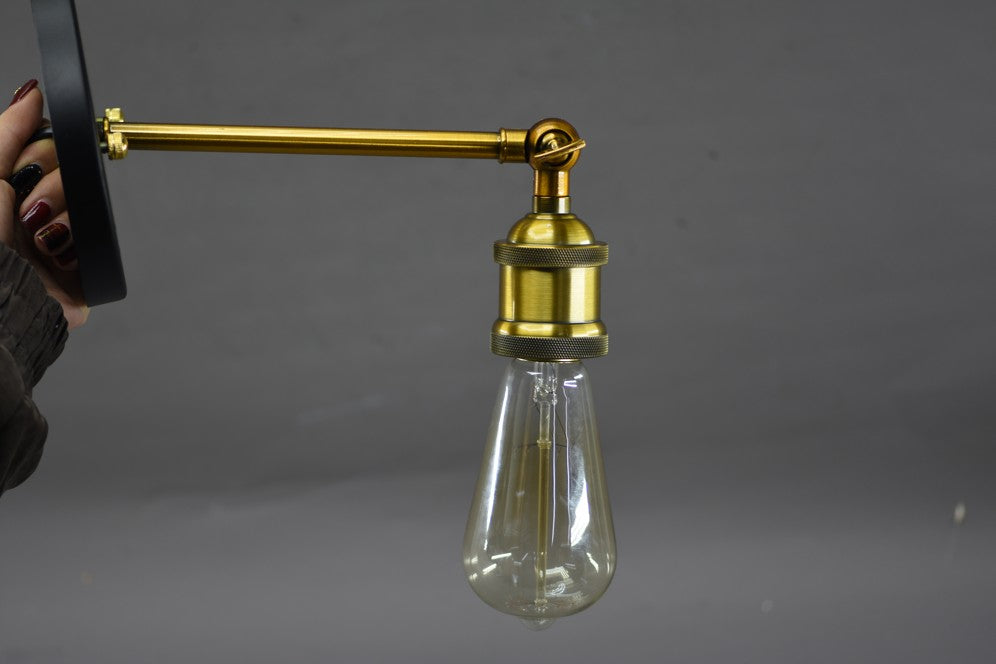 American country pastoral modern Edison light bulb retro single head aisle living room mini decoration simple small wall lamp