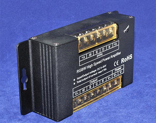 DC5V-24V LED RGBW High Speed Large Current Power Amplifier For LED Strip DC5V<160W 24V<768W