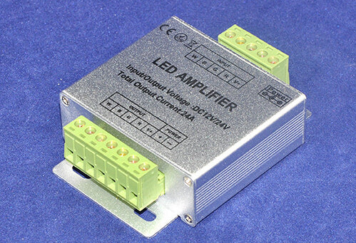 DC12-24V 24A LED RGBW Strip Amplifier 6A x 4 Channel Output LED RGBW Amplifier For RGBW LED Strip Lights