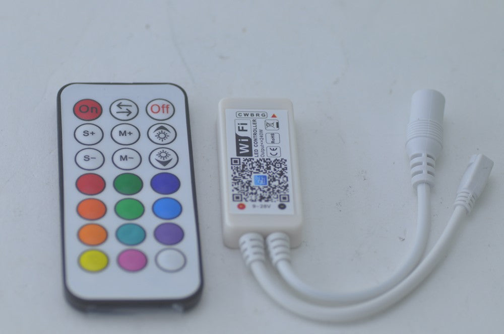 WiFi Wireless Led Controller LED constant pressure controller MINI RF RGBWC 21 key WIFI controller