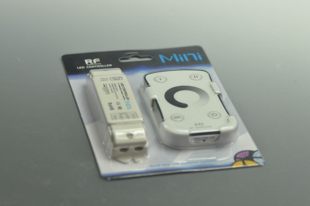 Led Strip Light MINI RF Single Color LED CONTROLLER Adjust Dimmer With Remote Control