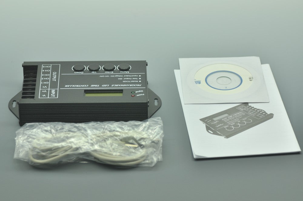 Programmable  LED Controller DC12V 24V 5 Channels 20A Programmable Time LED RGB/Single color Strip Controller