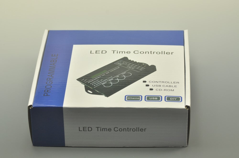 Programmable  LED Controller DC12V 24V 5 Channels 20A Programmable Time LED RGB/Single color Strip Controller